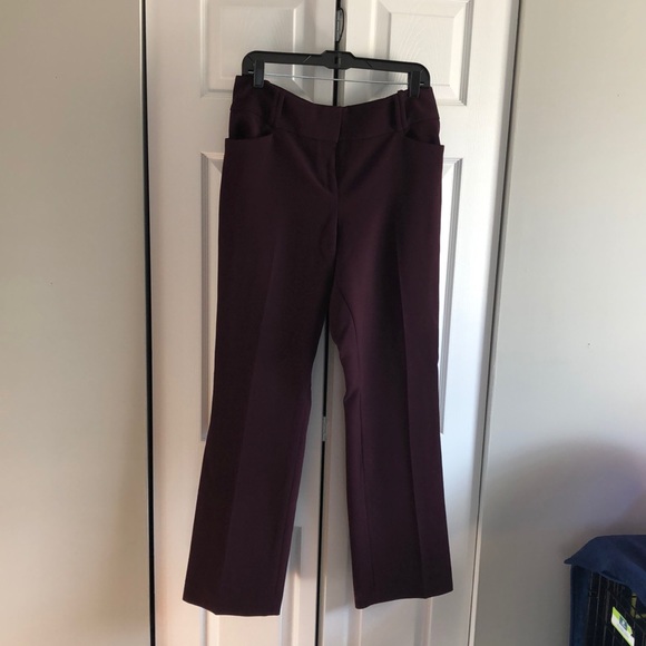 The Limited Pants - The Limited Burgundy Work Pants